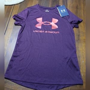 Under Armour Purple Fitted Short Sleeve Tee‎